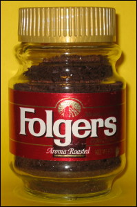 A jar of Folgers crystals