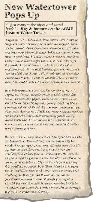 newspaper clipping