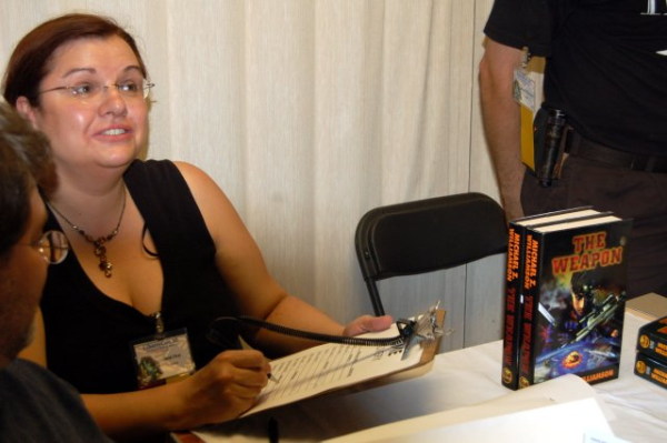 Sarah with clipboard