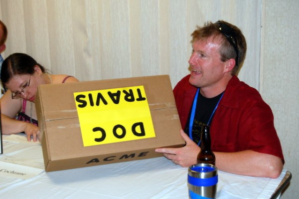 Doc with parcel