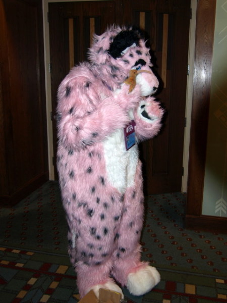 KiwiHunter holding a little kiwi (plush toy)