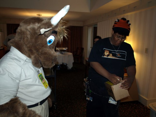 samii opening a parcel