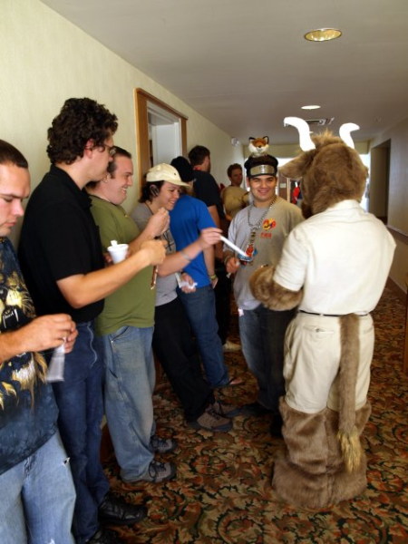 orvan and folks waiting for registration