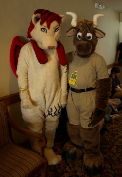 orvan posing with someone