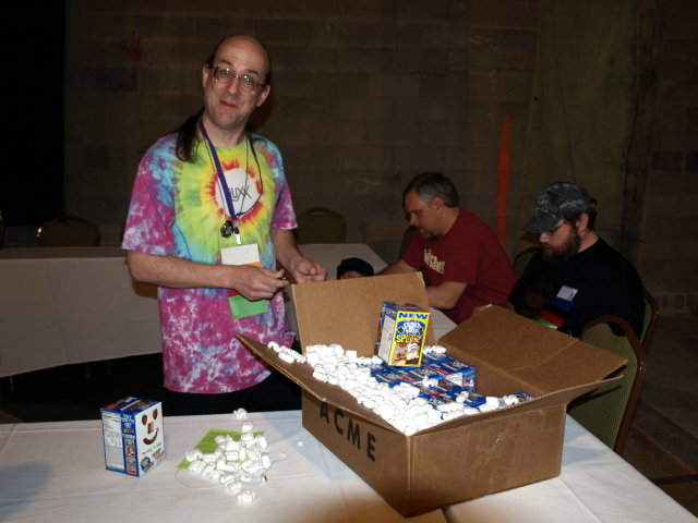 Andy Looney with Pop Tarts